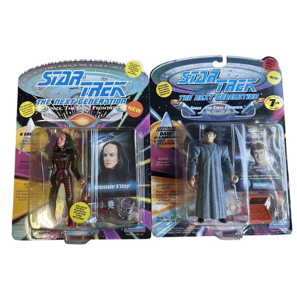 Star Trek Action Figures Next Generation K'Ehleyr & Data as a Romulan Pre-Owned - Picture 1 of 10